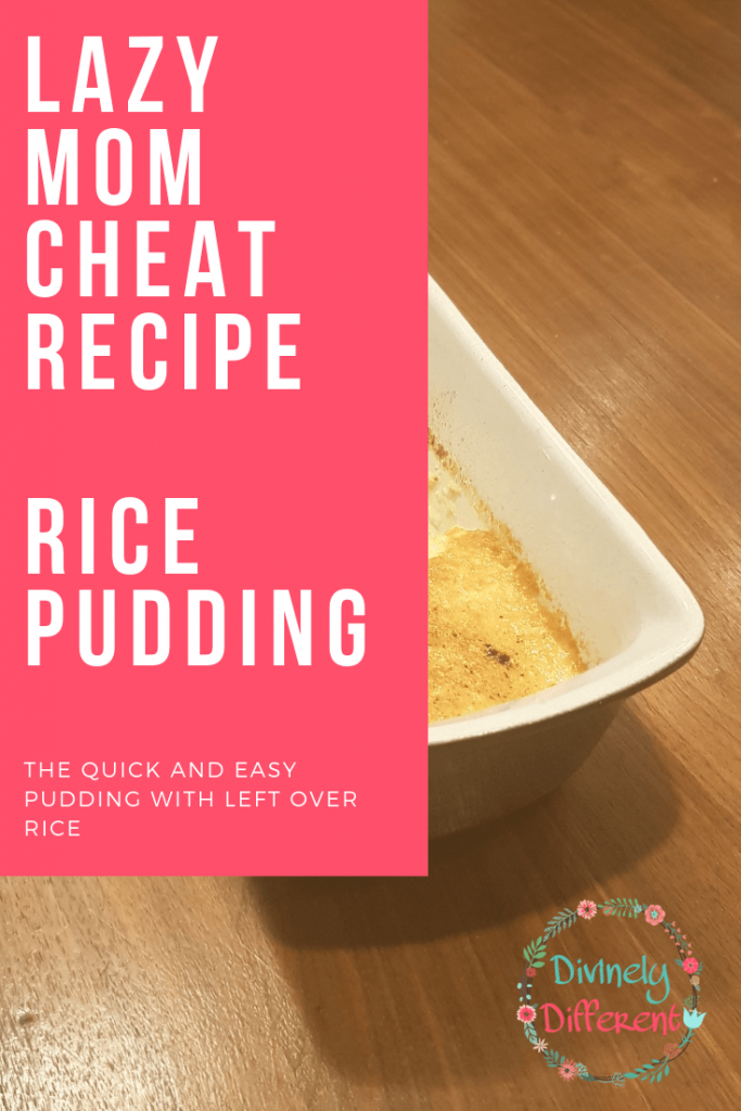 Lazy Mom Cheat Recipe - Rice Puddin